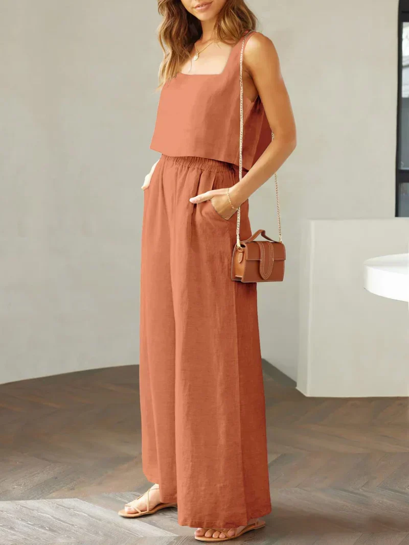 Scarlett | Damen Set Top Hose Koordiniert Elegant Modern