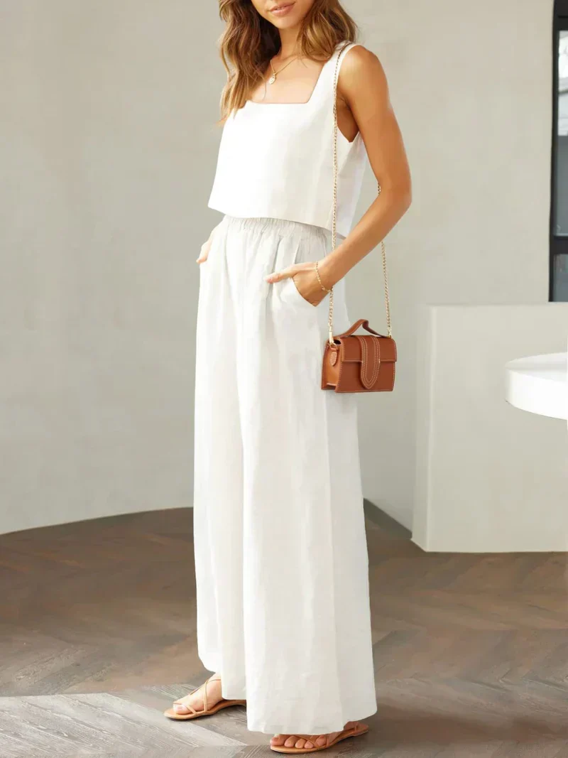 Scarlett | Damen Set Top Hose Koordiniert Elegant Modern