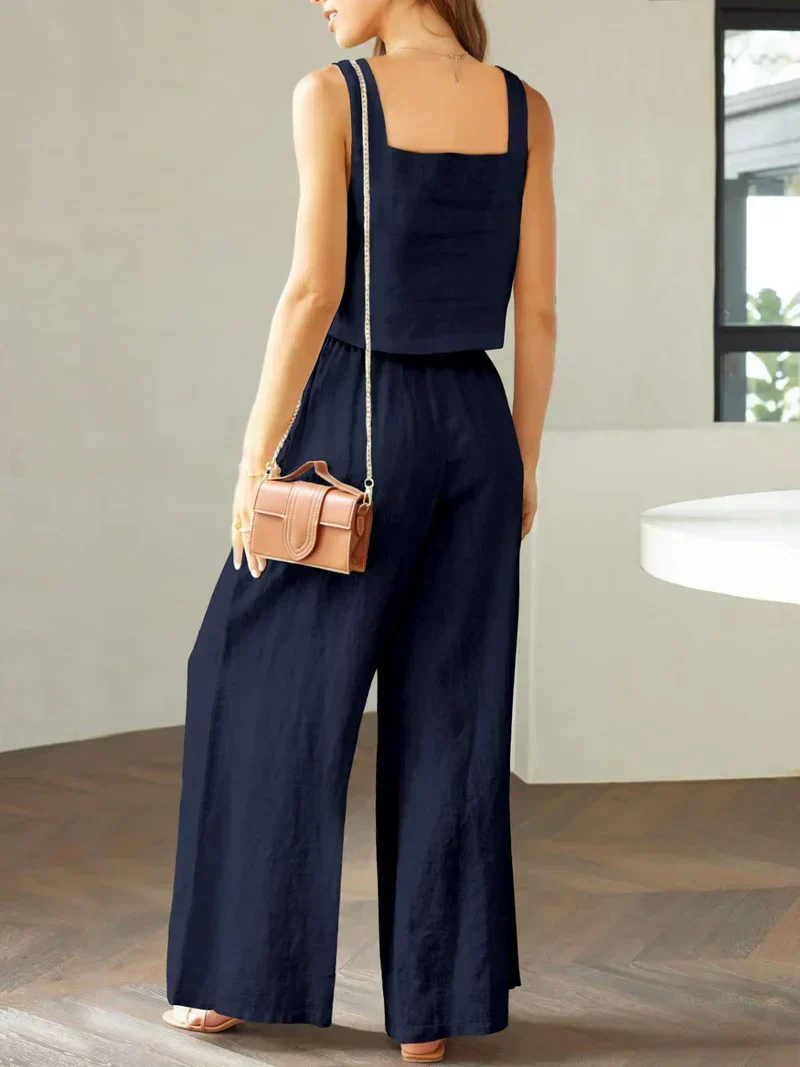 Scarlett | Damen Set Top Hose Koordiniert Elegant Modern