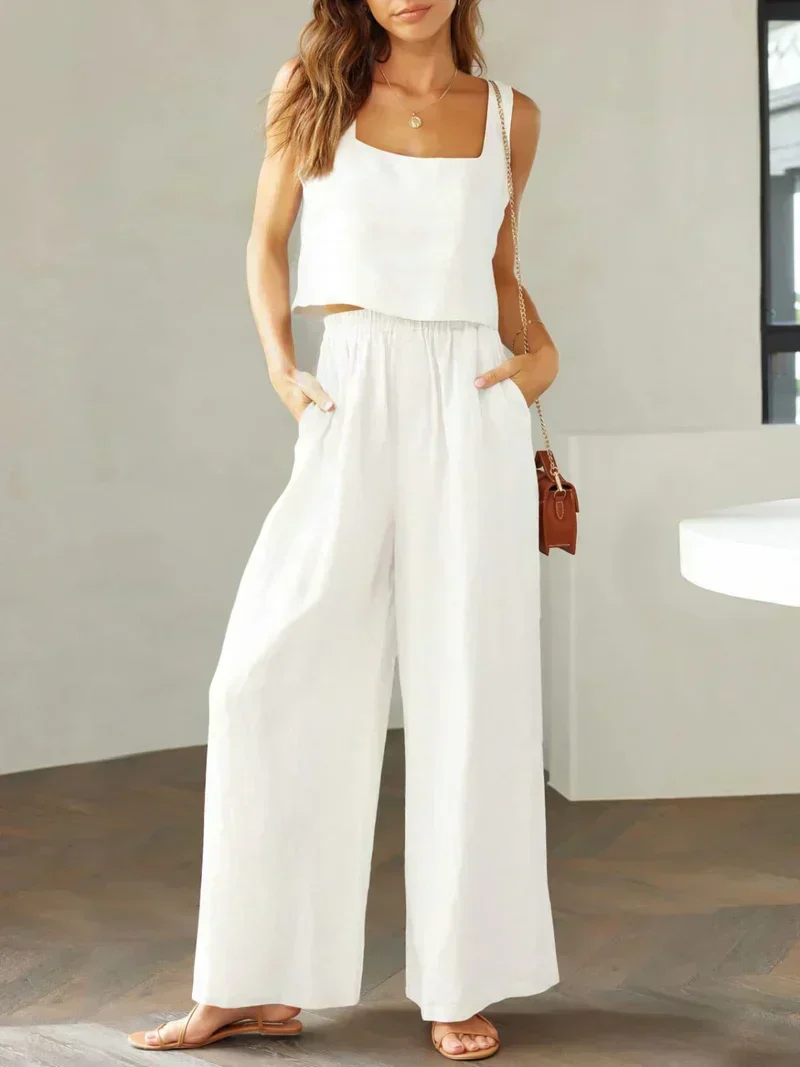 Scarlett | Damen Set Top Hose Koordiniert Elegant Modern