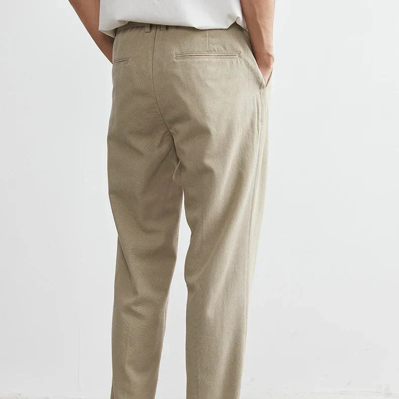 Osaka | Damen Hose Strukturiert Elegant Fließend Modern