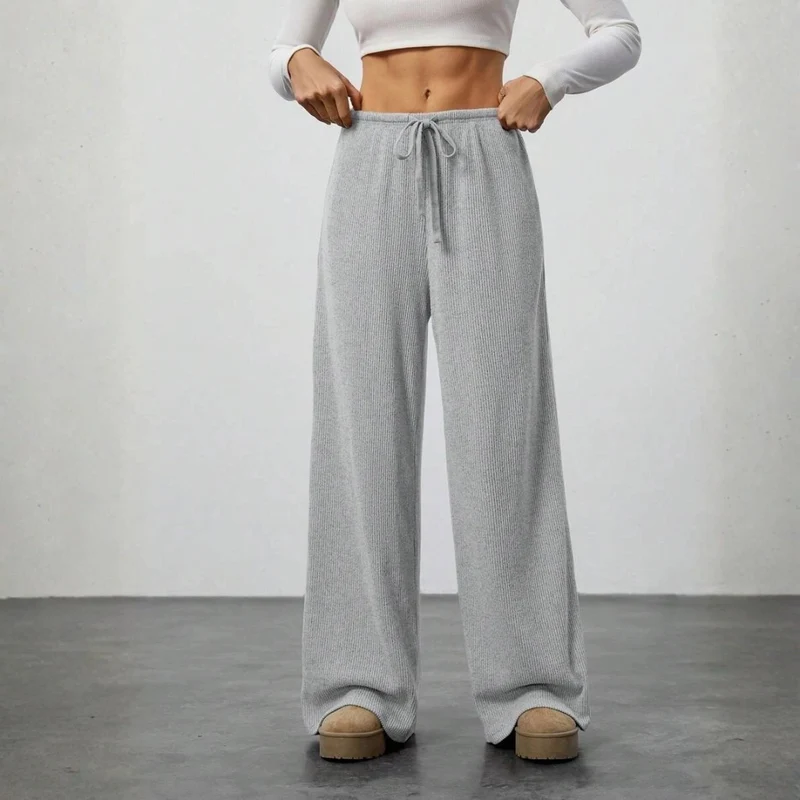 Lila | Damen Lounge Hose Bequem Komfort Zuhause Modern