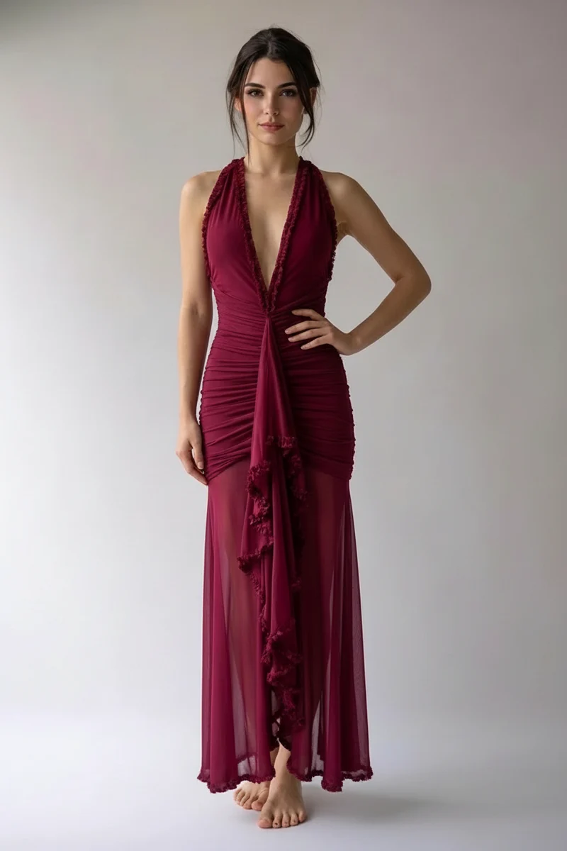 Nikolina | Damen Abendkleid Festlich Elegant Glamourös