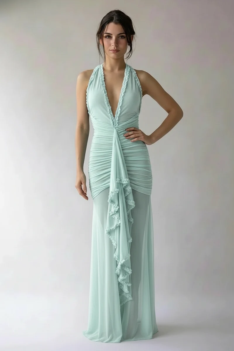 Nikolina | Damen Abendkleid Festlich Elegant Glamourös
