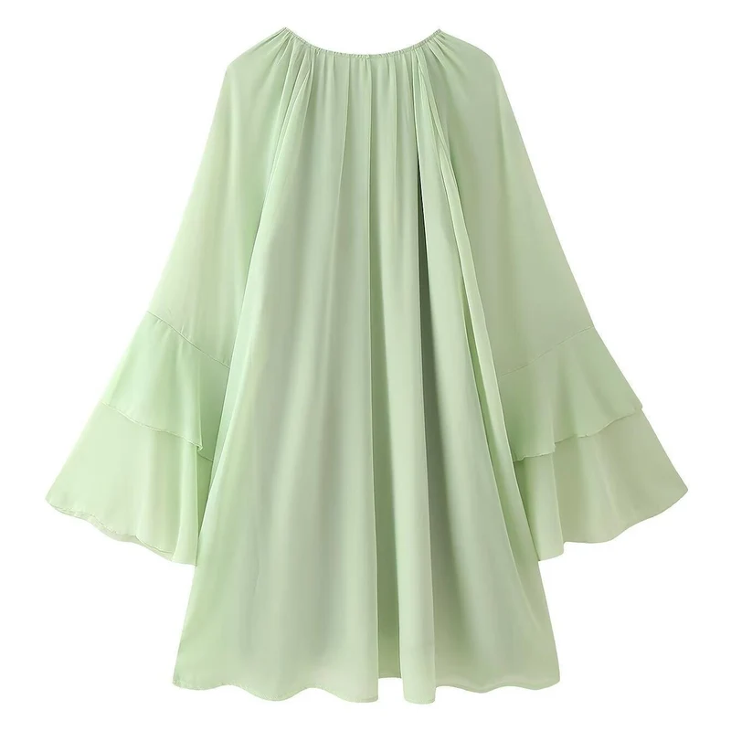 Dragana | Damen Chiffonkleid Fließend Elegant Feminin