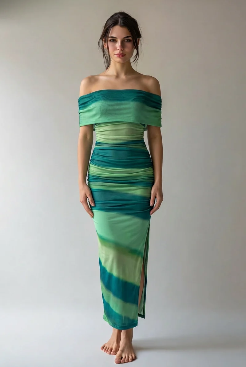 Teodora | Damen Midikleid Elegant Feminin Zeitlos Modern