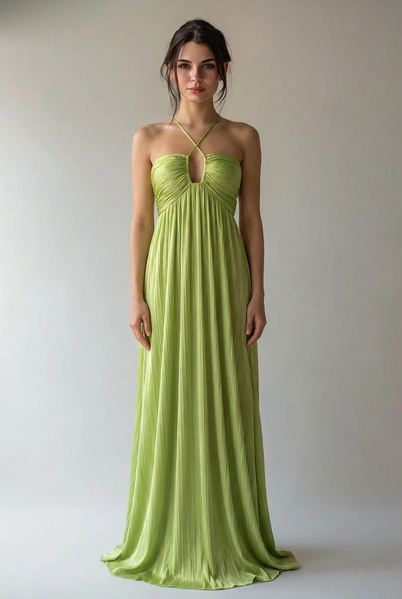Ana | Damen Maxikleid Fließend Elegant Feminin Sommer