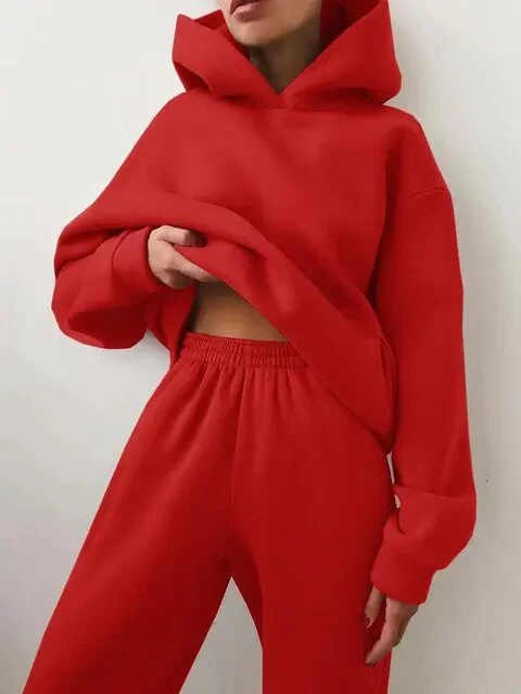 Leonie | Damen Lässiges Hoodie und Jogginganzug Set