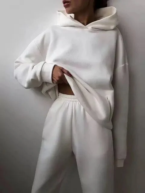 Leonie | Damen Lässiges Hoodie und Jogginganzug Set