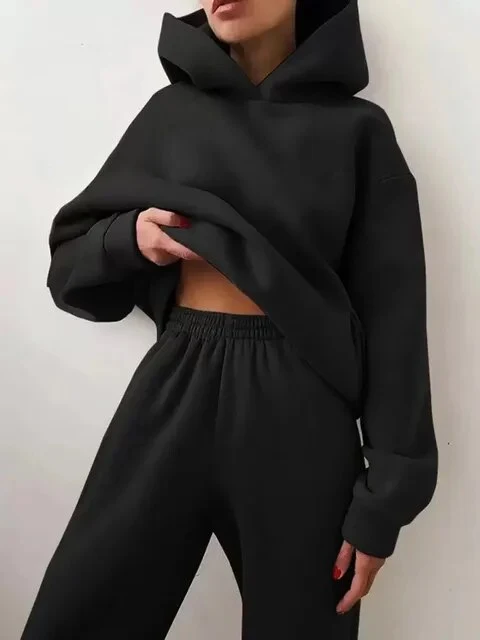 Leonie | Damen Lässiges Hoodie und Jogginganzug Set