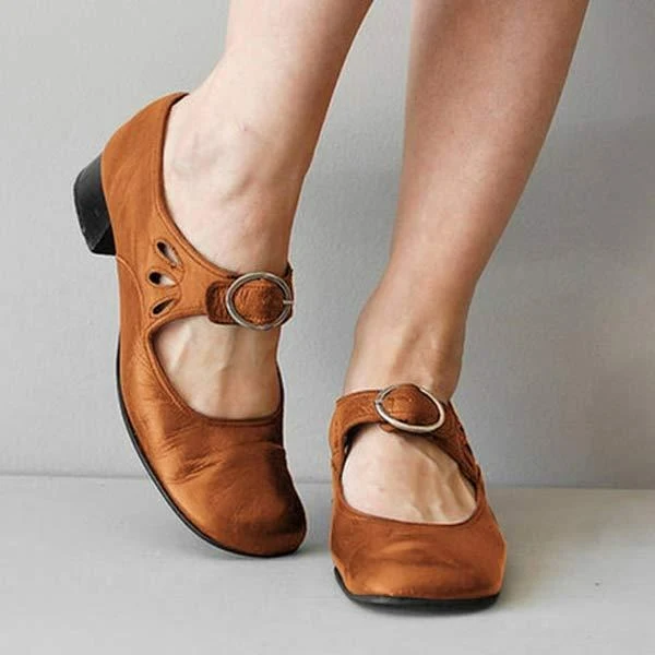 Jana | Damen Frühlings Schuhe Mit Schnallenriemen