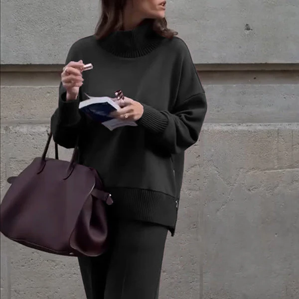 Midi-Kleid aus Leinenmischgewebe für Damen