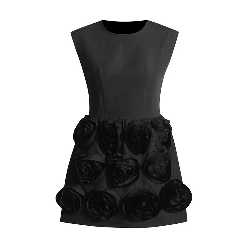 Tatiana | Damen Ärmelloses Kleid Elegant Sommer Leicht