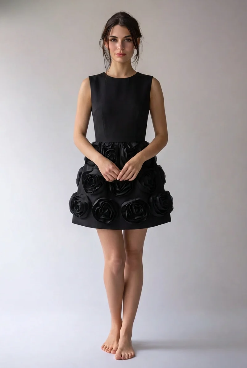 Tatiana | Damen Ärmelloses Kleid Elegant Sommer Leicht
