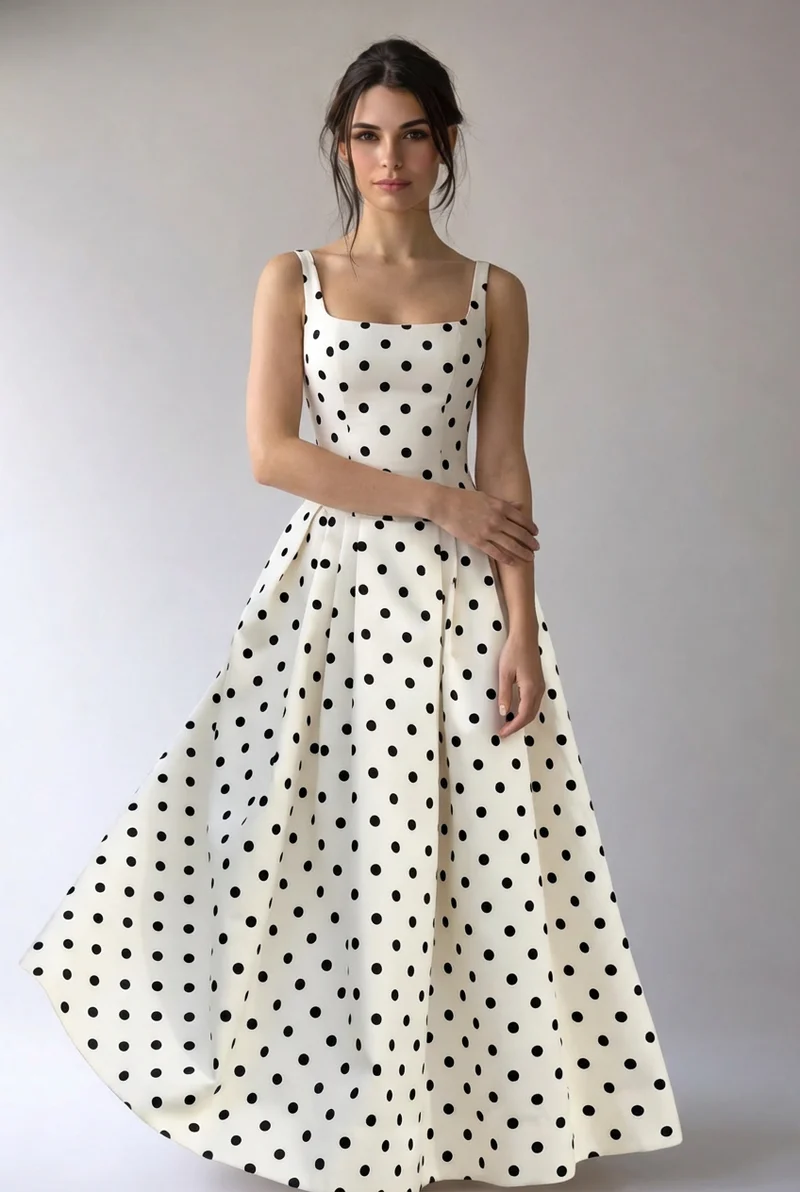 Jelena | Damen Maxikleid Elegant Fließend Festlich