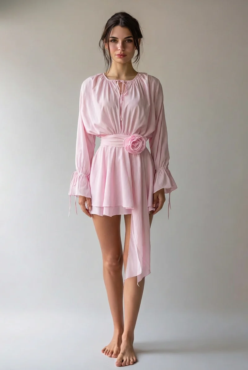 Svetlana | Damen Minikleid Modern Frisch Selbstbewusst