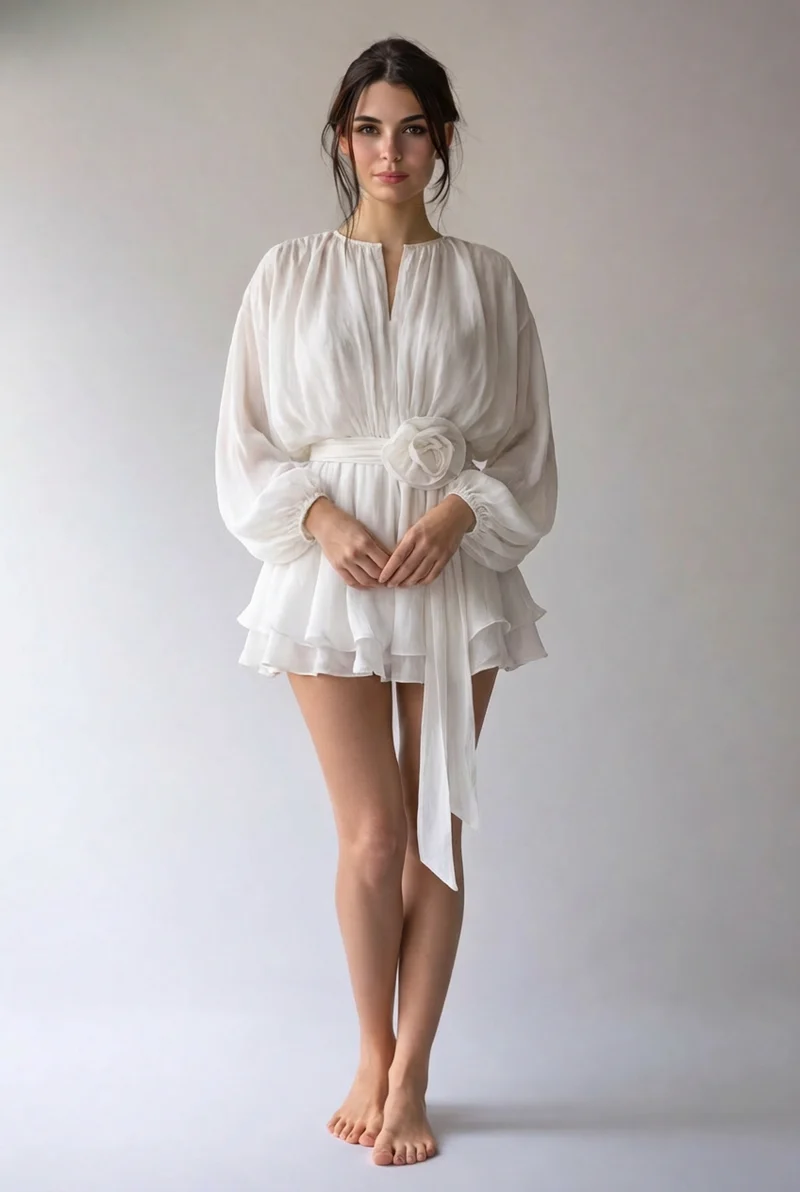 Svetlana | Damen Minikleid Modern Frisch Selbstbewusst