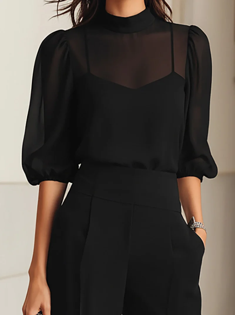 3-teiliges Set aus Oberteil und Hose für Damen