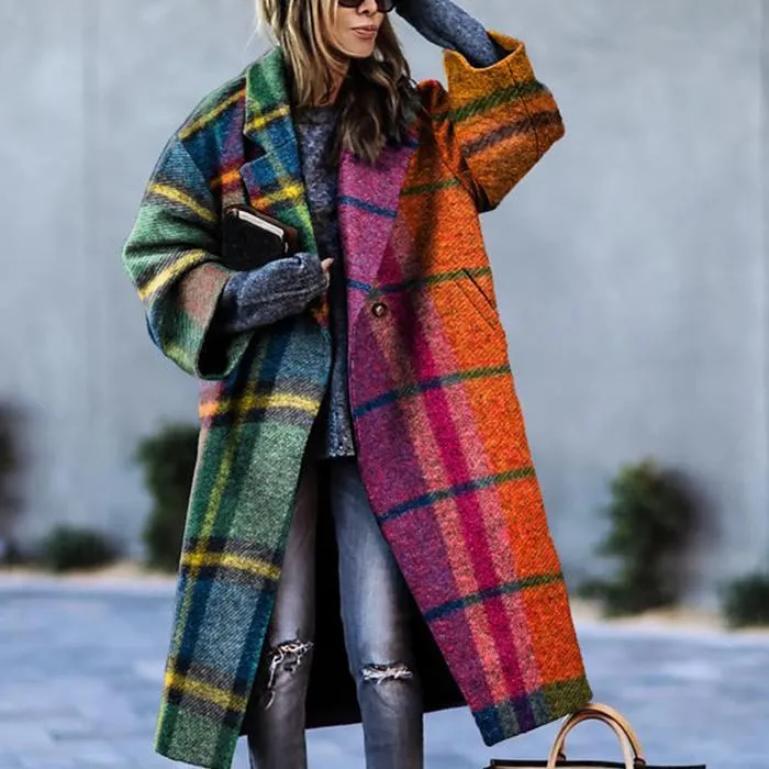 Daniela | Damen Winter-Mantel Lang Oversize aus Wolle
