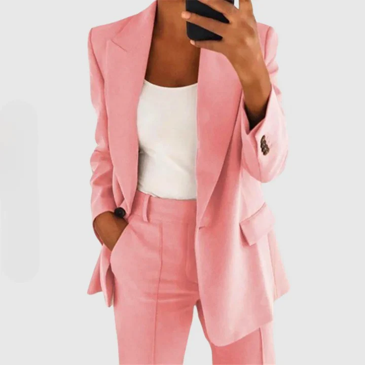 Edith | Damen Elegantes Blazer und Hose Set