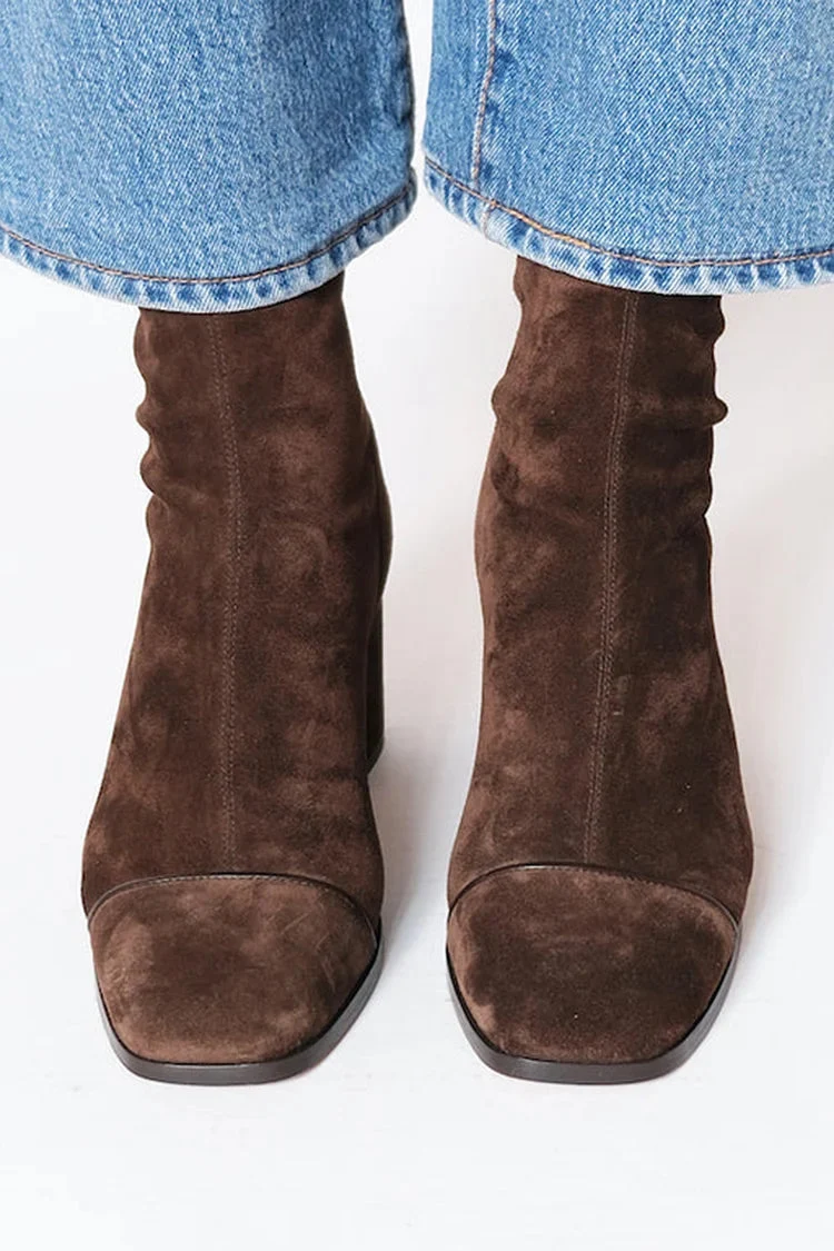 Greta | Damen Weiche Ankle Boots im Wildlederstil für den Winter