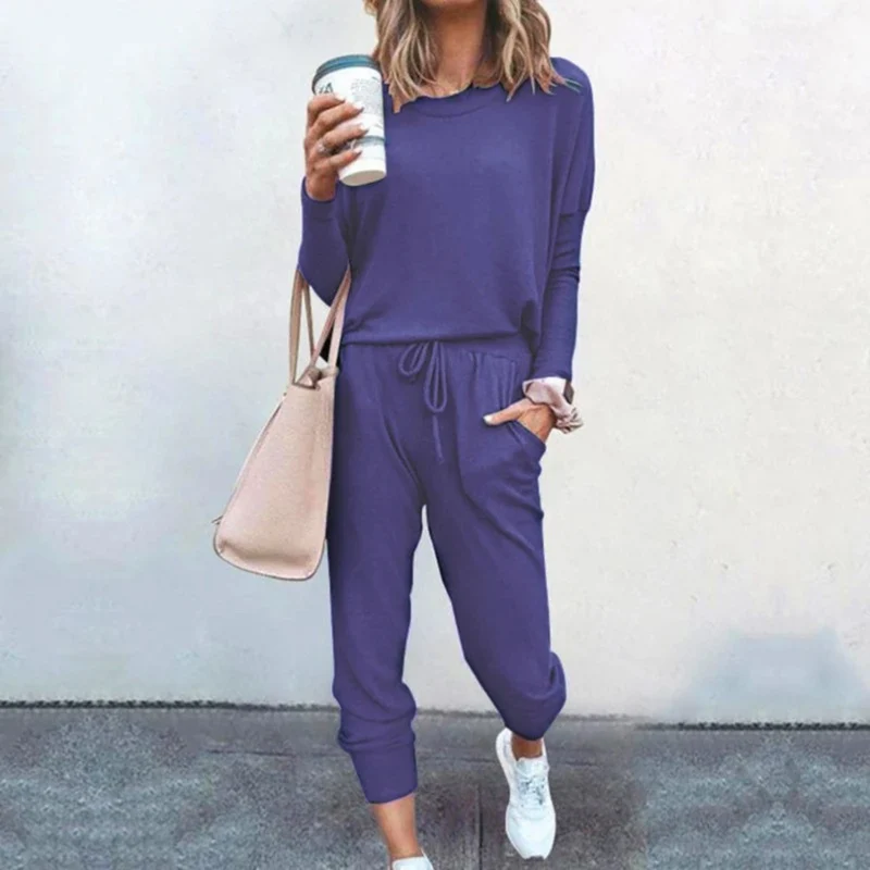 Natalie | Damen Zweiteiliges Lässiges Jogger Lounge Set