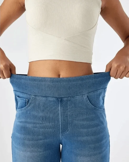 Mariel | Damen Weite Jeanshose Retro Komfort Modern Trend