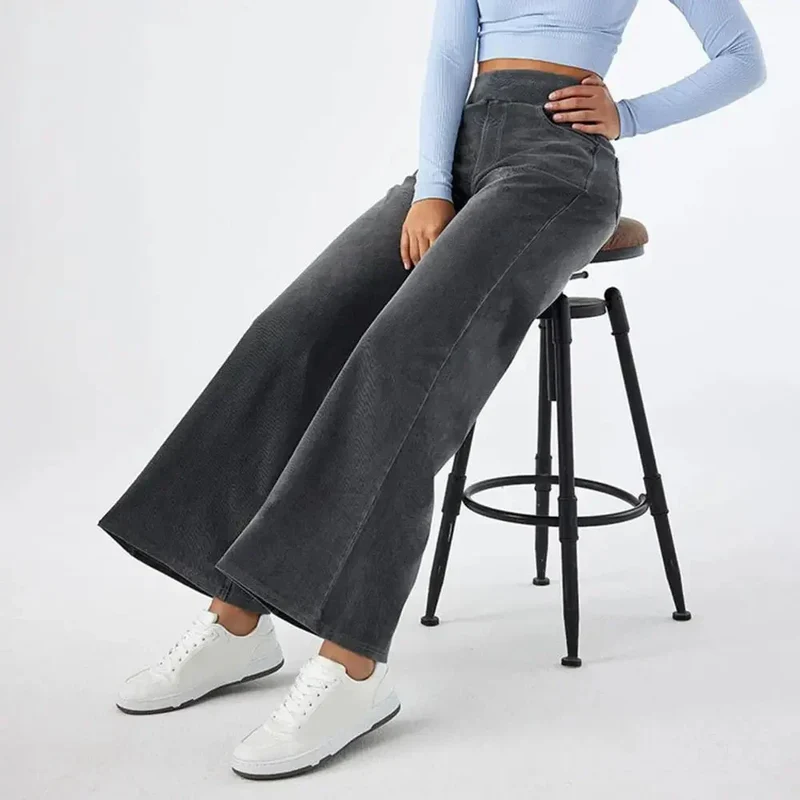 Mariel | Damen Weite Jeanshose Retro Komfort Modern Trend