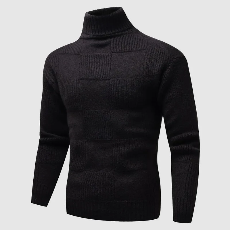 Andreas | Herren Frühlings Figurbetonter Rollkragenpullover