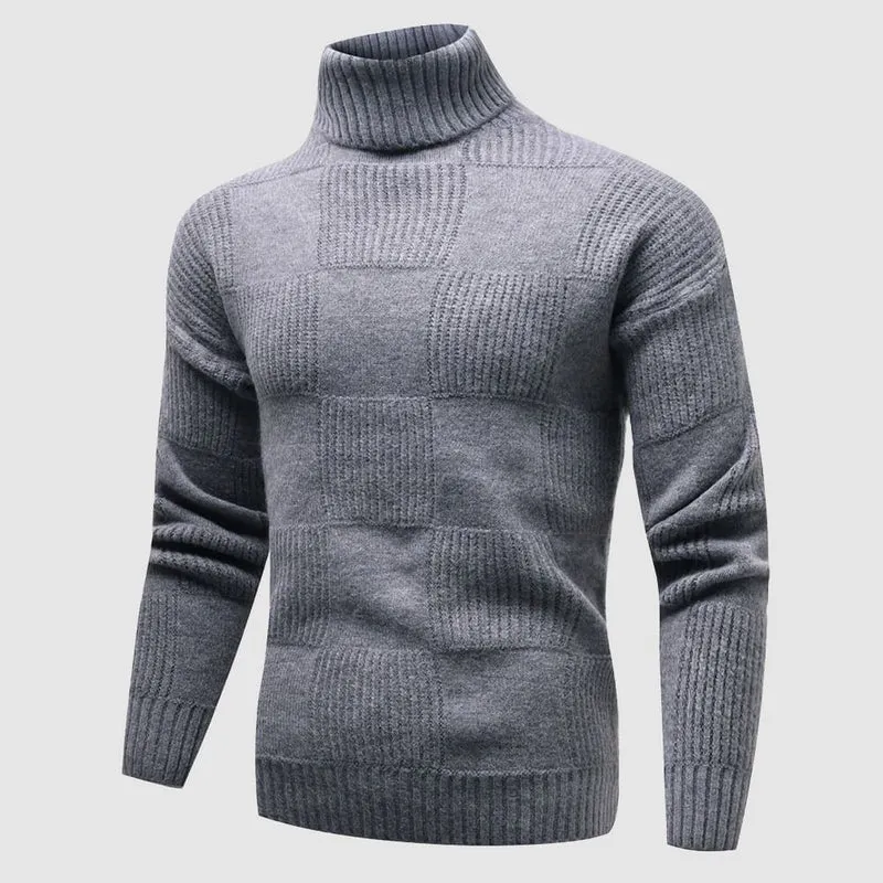 Andreas | Herren Frühlings Figurbetonter Rollkragenpullover