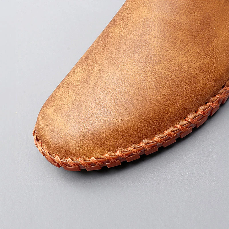 Santorini | Herren Leder Slipper Elegant Komfort Klassisch