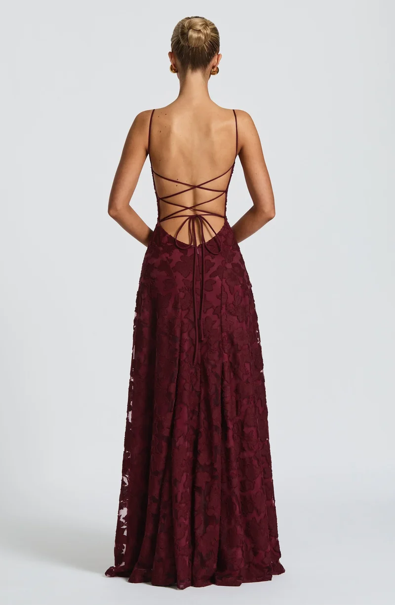 Melanie | Damen Maxikleid Fließend Elegant Zeitlos Sommer