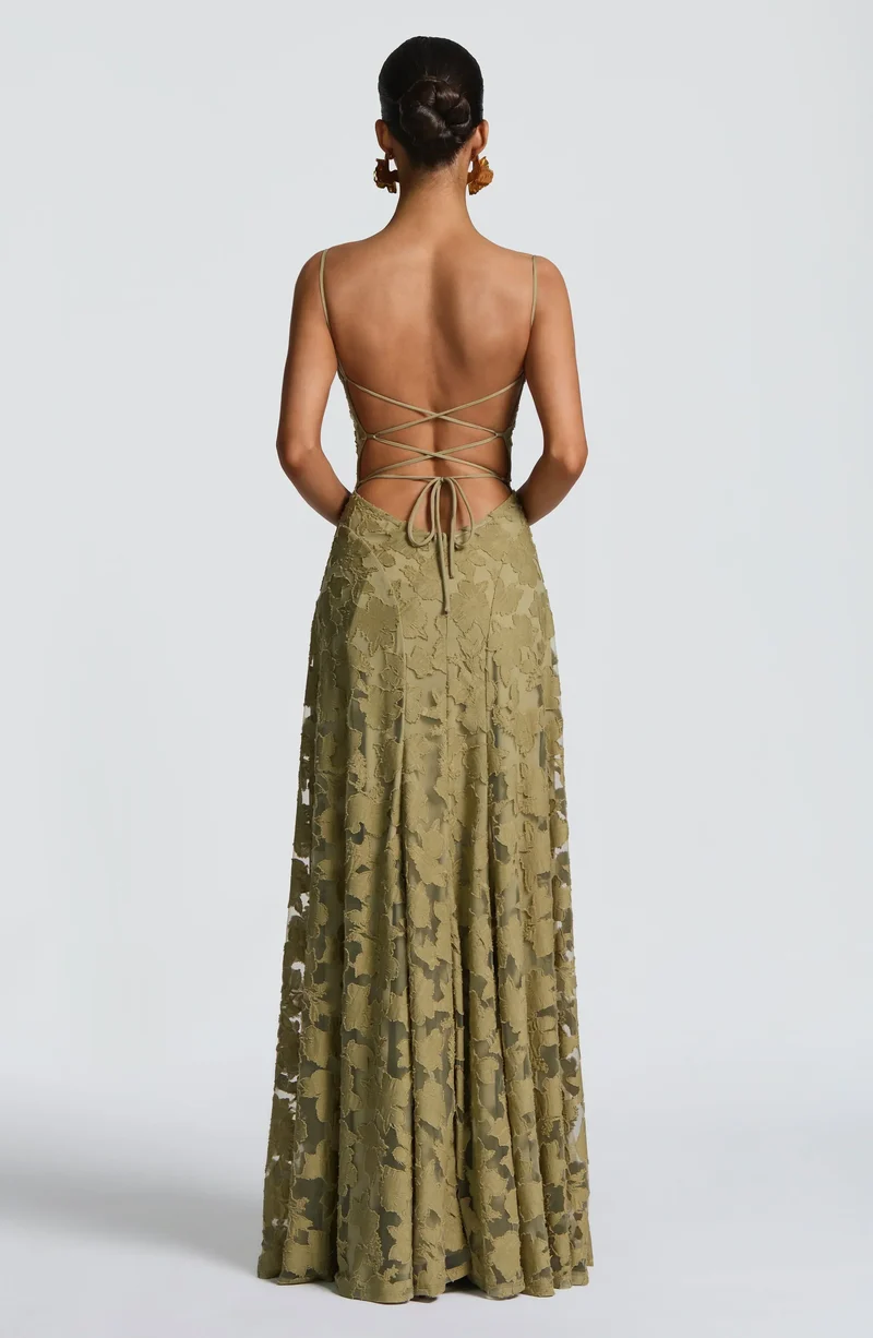Melanie | Damen Maxikleid Fließend Elegant Zeitlos Sommer
