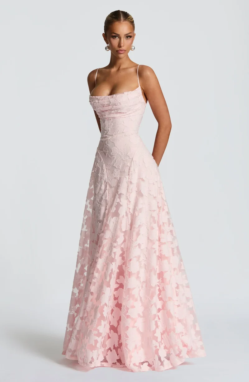 Melanie | Damen Maxikleid Fließend Elegant Zeitlos Sommer