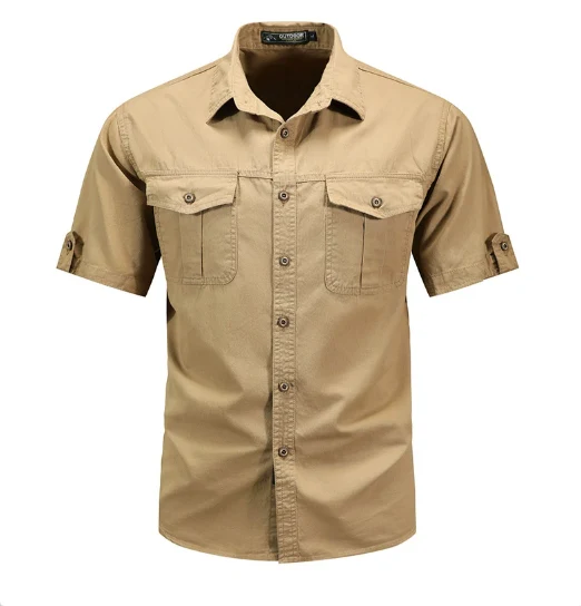 Klaus | Herren Frühlings Utility-Taschenhemd