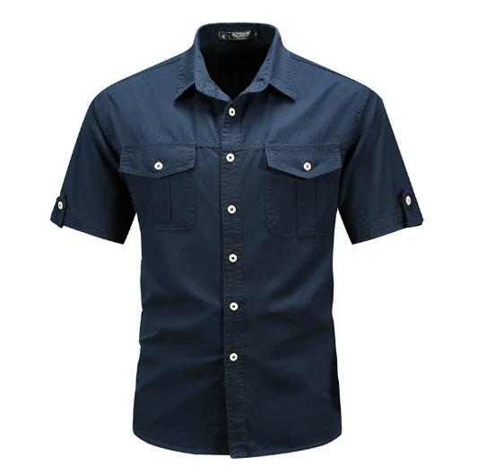 Klaus | Herren Frühlings Utility-Taschenhemd