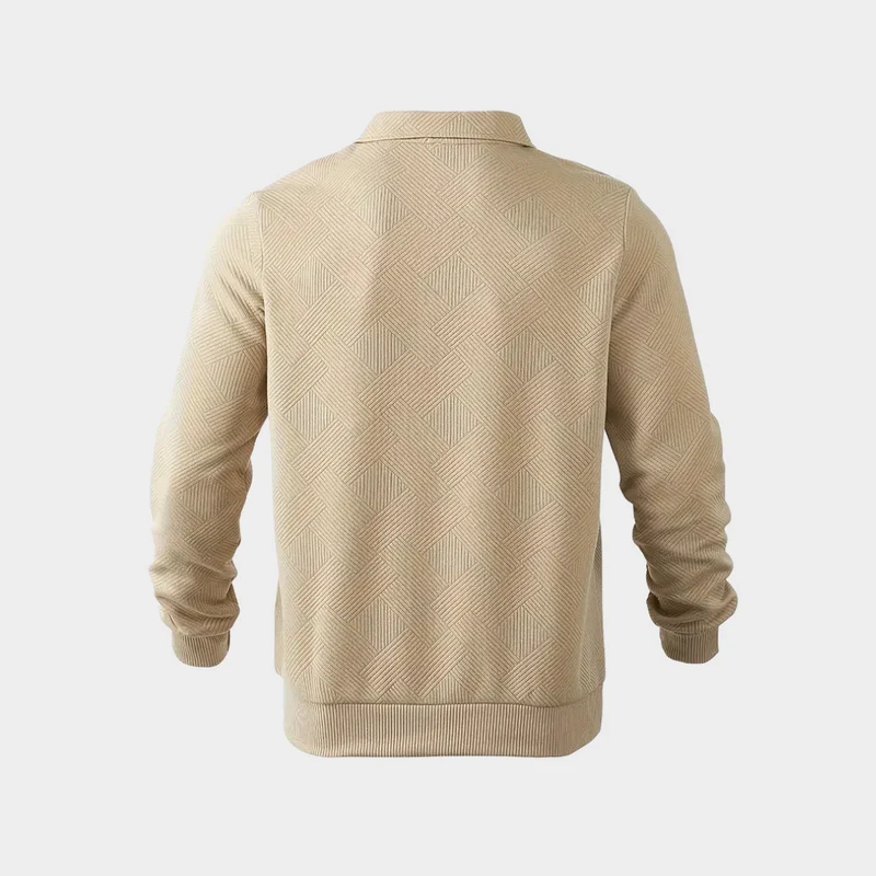 Alexander | Herren Pullover mit halbem Reißverschluss Freizeitshirt
