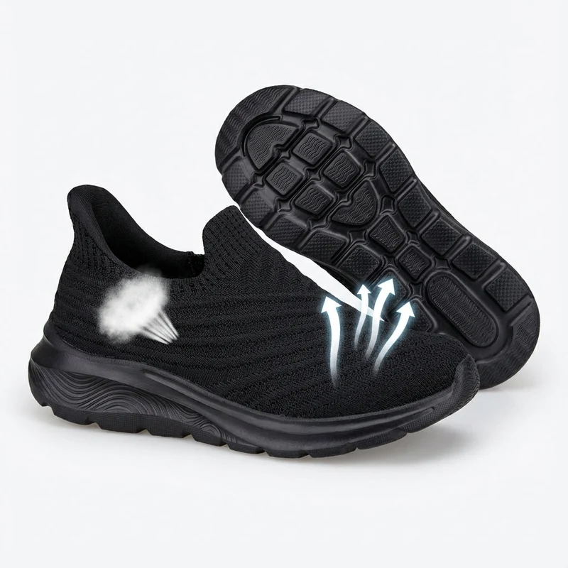 Orthopädische Sneaker für Damen zum Hineinschlüpfen