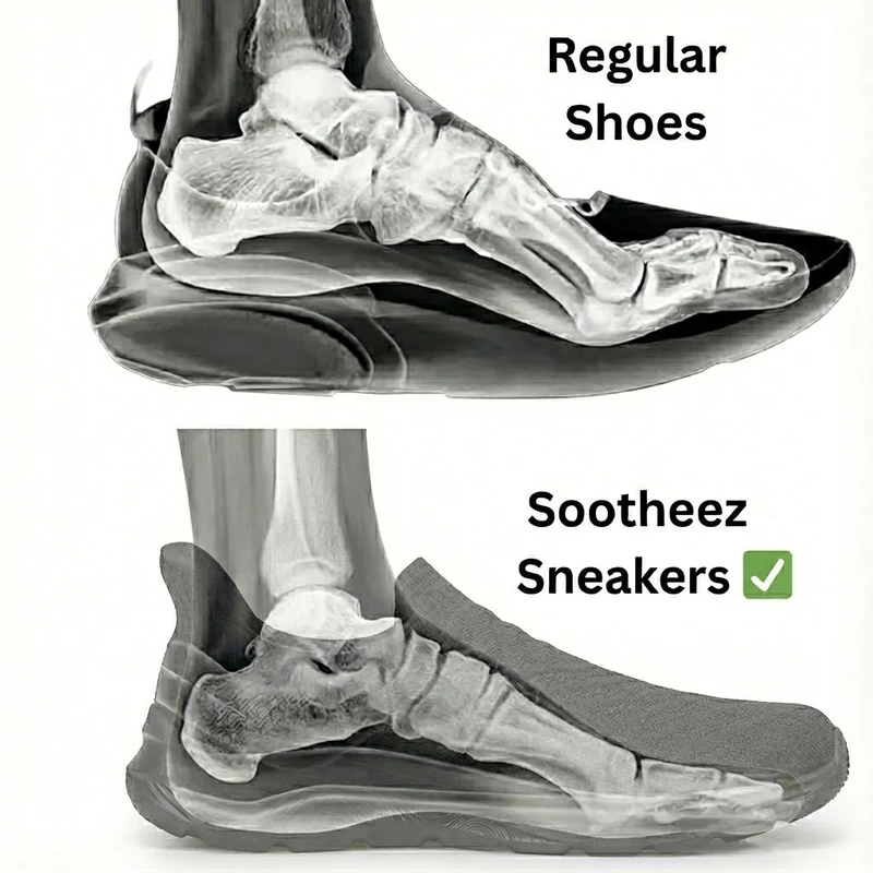 Orthopädische Sneaker für Damen zum Hineinschlüpfen