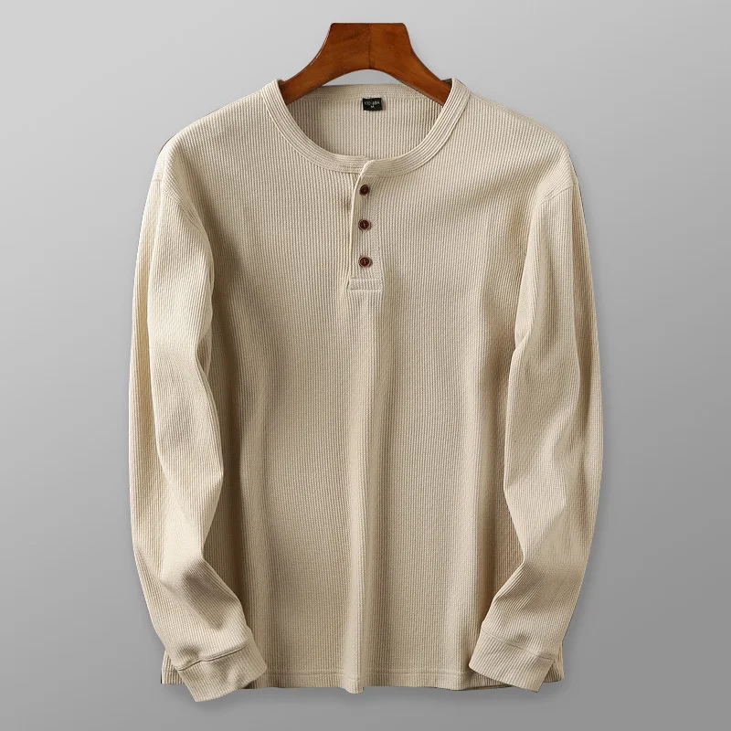 Emil | Herren Freizeit-Henleyshirt mit langen Ärmeln