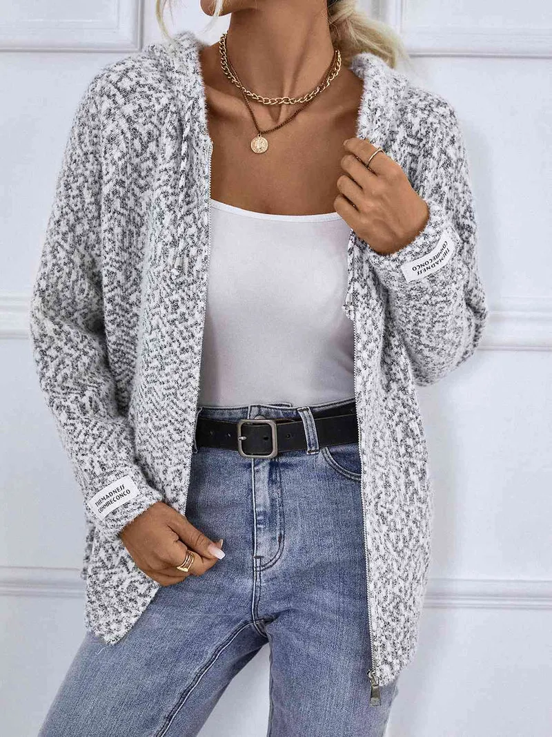 Melanie | Damen Winter-Cardigan mit Reißverschluss