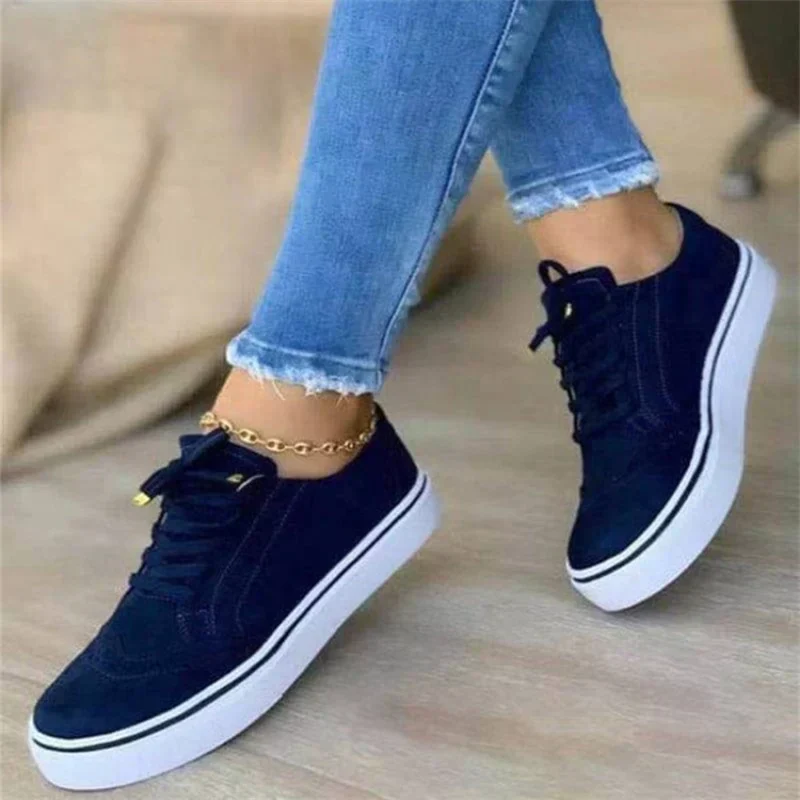 Felicia | Damen Lässige Plateau Sneakers für den Alltag