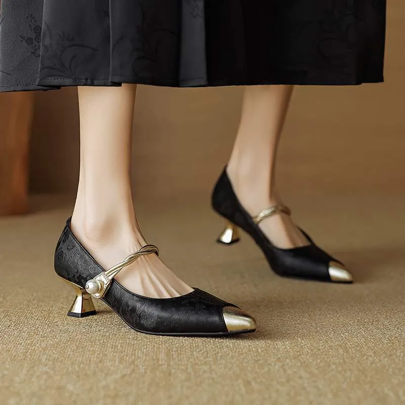 Pumps mit Kitten-Heel für Damen