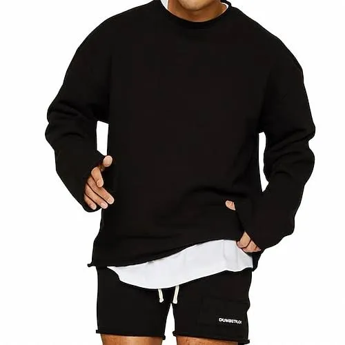 Paul | Herren Locker Geschnittener Pullover Lounge-Sweatshirt