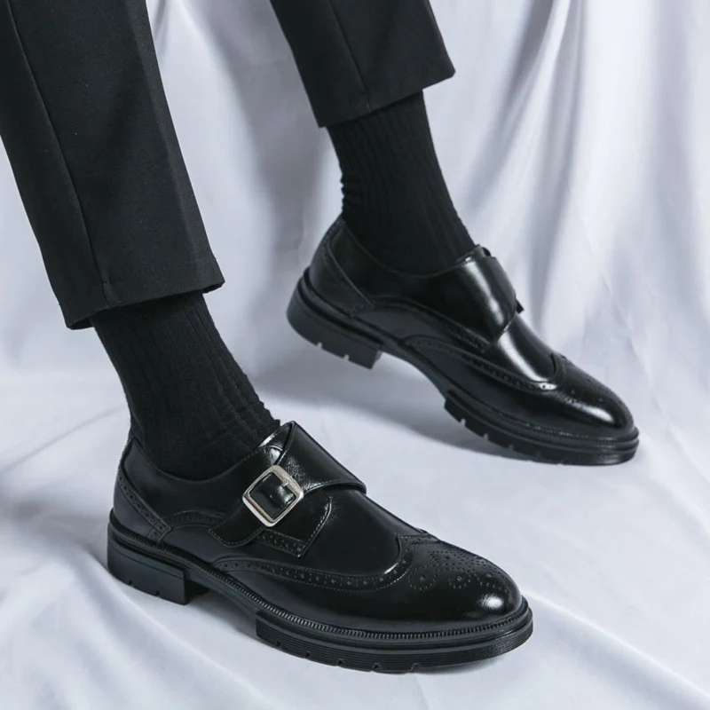 Malte | Herren Frühling Monk Strap Elegante Schuhe