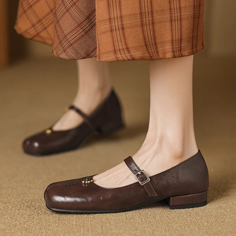 Susanne | Damen Frühlings Ballerinas mit Riemen
