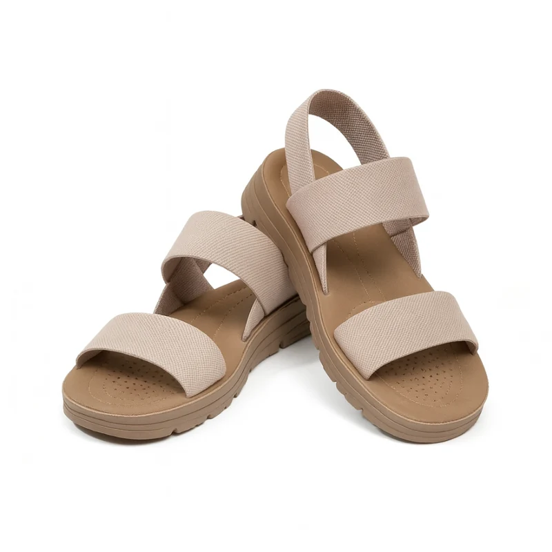 Orthopädische Sandalen für Damen mit Fußgewölbestütze