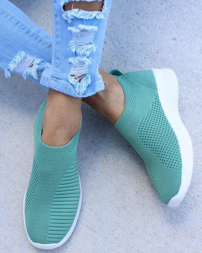 Lena | Damen Slip-On Mesh-Sneaker für Komfort