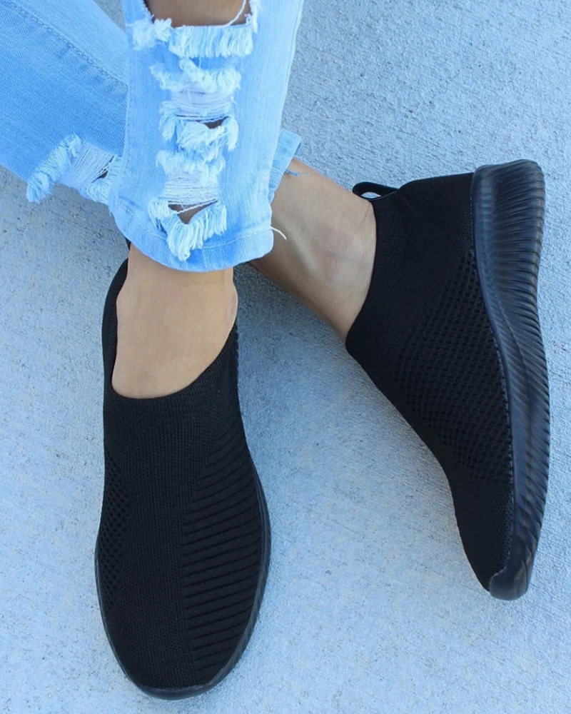 Lena | Damen Slip-On Mesh-Sneaker für Komfort