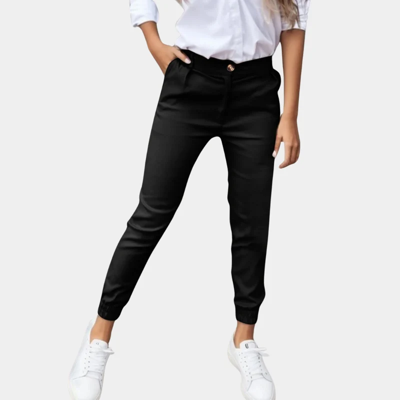 Carolin | Women’s Slim Fit Elastic Ankle Trousers